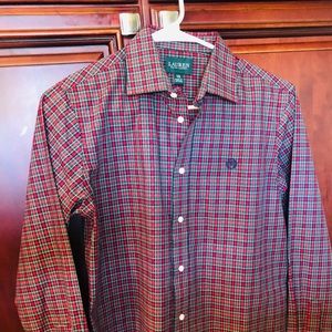 NWT Ralph Lauren plaid button down shirt - boys 16